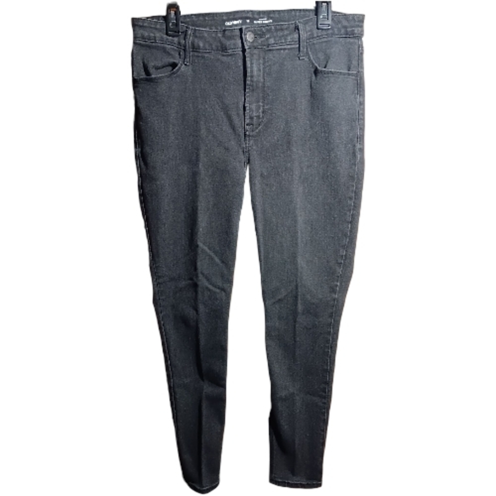 OLD NAVY Women's Black Wash High Rise Super Skinny Jeans Plus Size 14